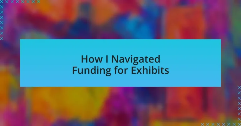 How I Navigated Funding for Exhibits